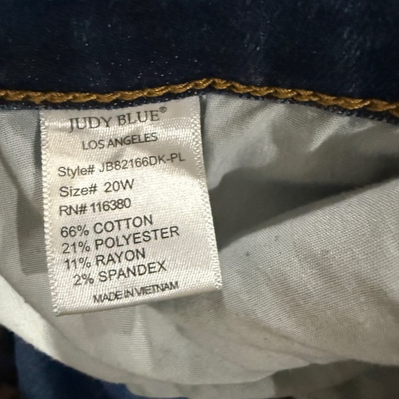 Judy Blue Workin' It Leopard Patch‎ Skinny Jeans, size 20W - Picture 9 of 9